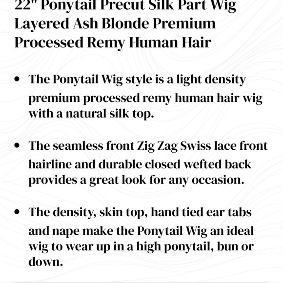 Blonde Women's Hair Wig - Picture 4 of 11